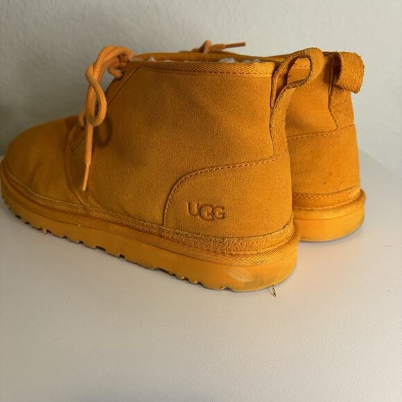 UGG Neumel Boots Mens Size 14 Orange Suede Sheepskin Lined Chukka 3236 main image 6